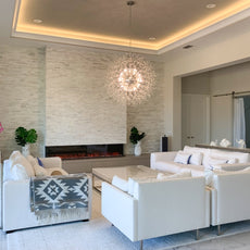 Starburst Crystal Chandelier - Round