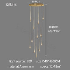 Colgantes de gota de fundición