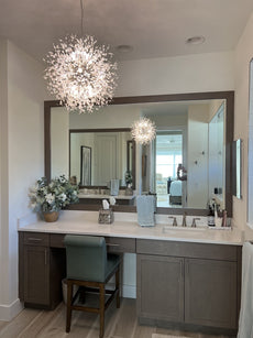 Starburst Crystal Chandelier - Round