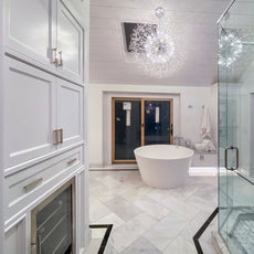 Starburst Crystal Chandelier - Round