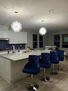 Starburst Crystal Chandelier - Round