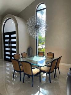 Starburst Crystal Chandelier - Round