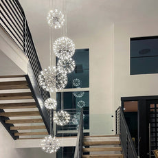 LED Globe Chandelier and Pendants