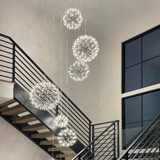 LED Globe Chandelier and Pendants