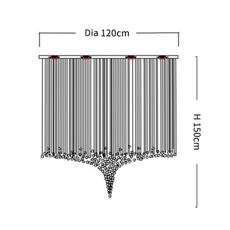 Semi-Precious Chandelier
