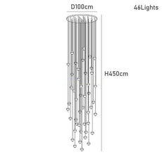 Modern Diamond Cut Crystal Chandelier - Gold