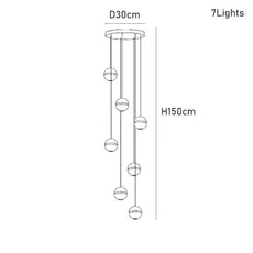 Modern Diamond Cut Crystal Chandelier - Gold
