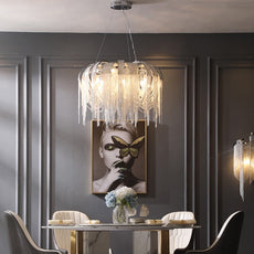 Art Deco Chandelier - Round