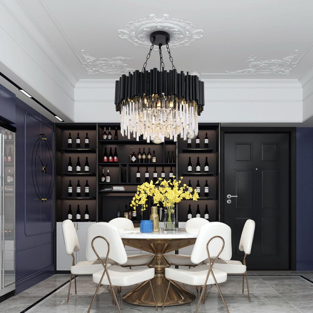 Black and Crystal Chandelier | Jade Connor Design Store