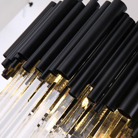 Black and Crystal Chandelier