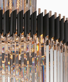Black and Crystal Foyer Chandelier