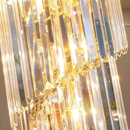 Black and Crystal Foyer Chandelier