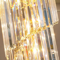 Black and Crystal Foyer Chandelier