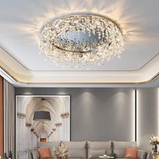 Crystal Icicles Ceiling Flush Mount