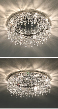 Crystal Icicles Ceiling Flush Mount
