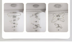 Crystal Rings Chandelier and Pendants