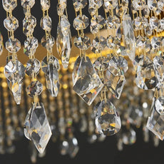 Crystal Shower Chandelier - Oval