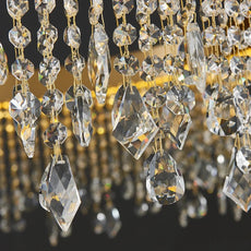 Crystal Shower Chandelier - Oval