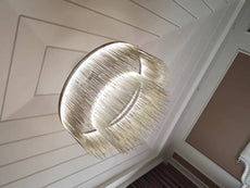 String Light Chandelier - Round