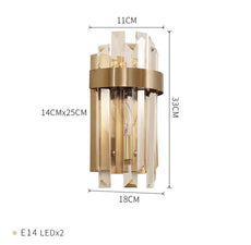 Elegant Crystal Wall Light