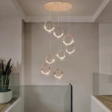 Minimalist LED Light Rings Chandelier