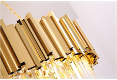 Gold and Crystal Chandelier