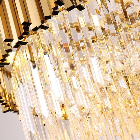 Gold and Crystal Chandelier