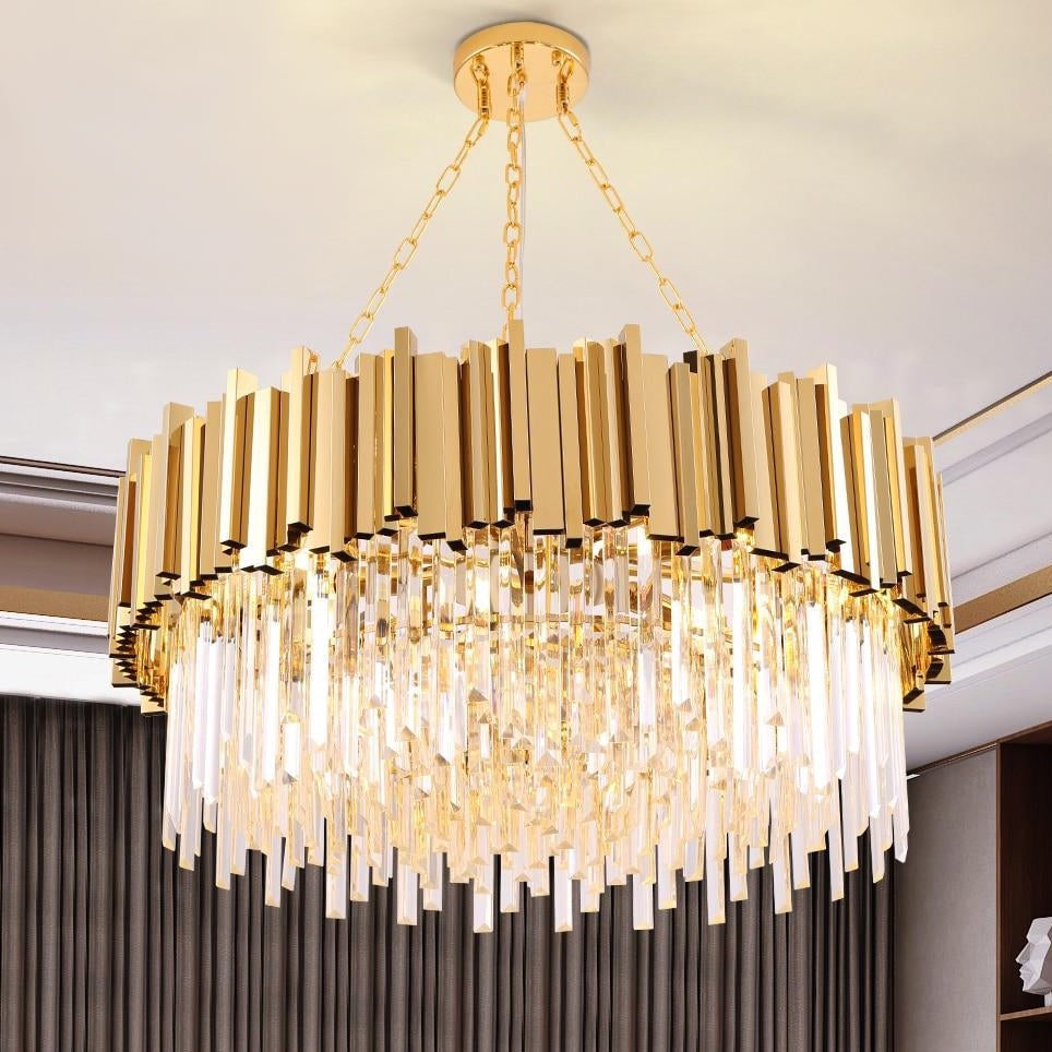 Gold and Crystal Chandelier | Jade Connor Design Store