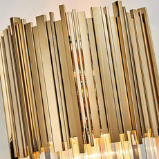 Gold and Crystal Wall Light