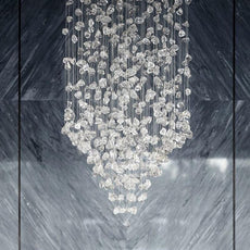 Large Crystal Falls Chandelier