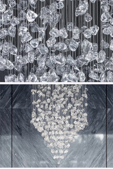 Large Crystal Falls Chandelier