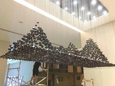 Large Crystal Falls Chandelier