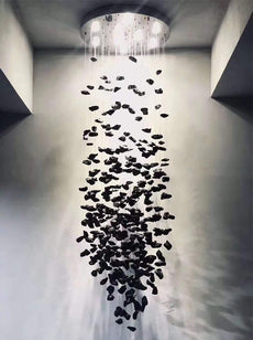 Large Crystal Falls Chandelier