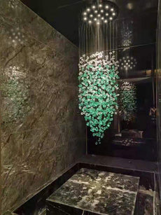 Large Crystal Falls Chandelier