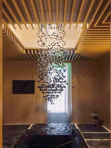 Large Crystal Falls Chandelier