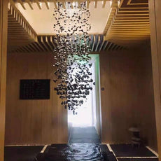 Large Crystal Falls Chandelier