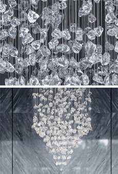 Large Crystal Falls Chandelier