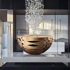 Large Crystal Falls Chandelier