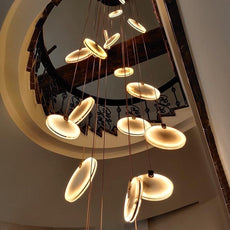 Marble Disk Chandelier