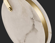 Marble Disk Chandelier