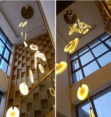 Marble Disk Chandelier