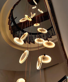 Marble Disk Chandelier