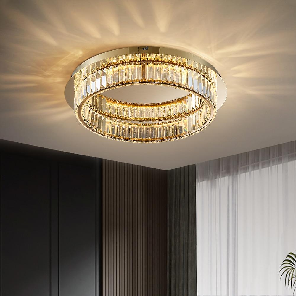 Modern Crystal Flush Mount | Jade Connor Design Store