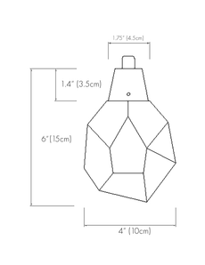 Modern Diamond Cut Crystal Chandelier - Gold