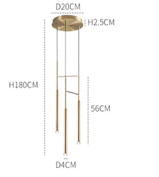 Colgantes triples modernos