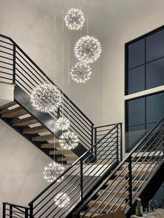 LED Globe Chandelier and Pendants