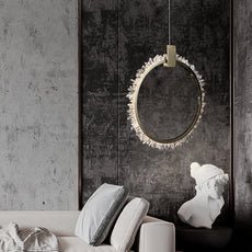 Natural Crystal Rings Chandelier