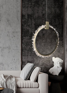 Natural Crystal Rings Chandelier