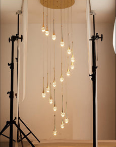 Spumante Crystal Chandelier and Pendants