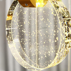 Staircase Crystal Disc Chandelier